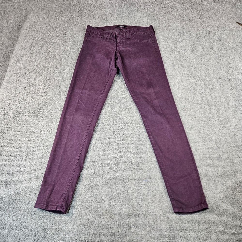 Flying Monkey Womens Skinny Jeans Plum Purple Low Rise Made in USA L7384 Size 27